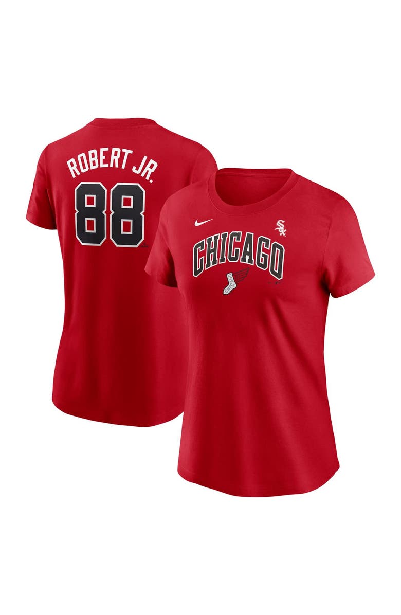 Nike Women's Nike Luis Robert Jr. Red Chicago White Sox 2025 City Connect Fuse Name & Number T-Shirt, Alternate, color, Red