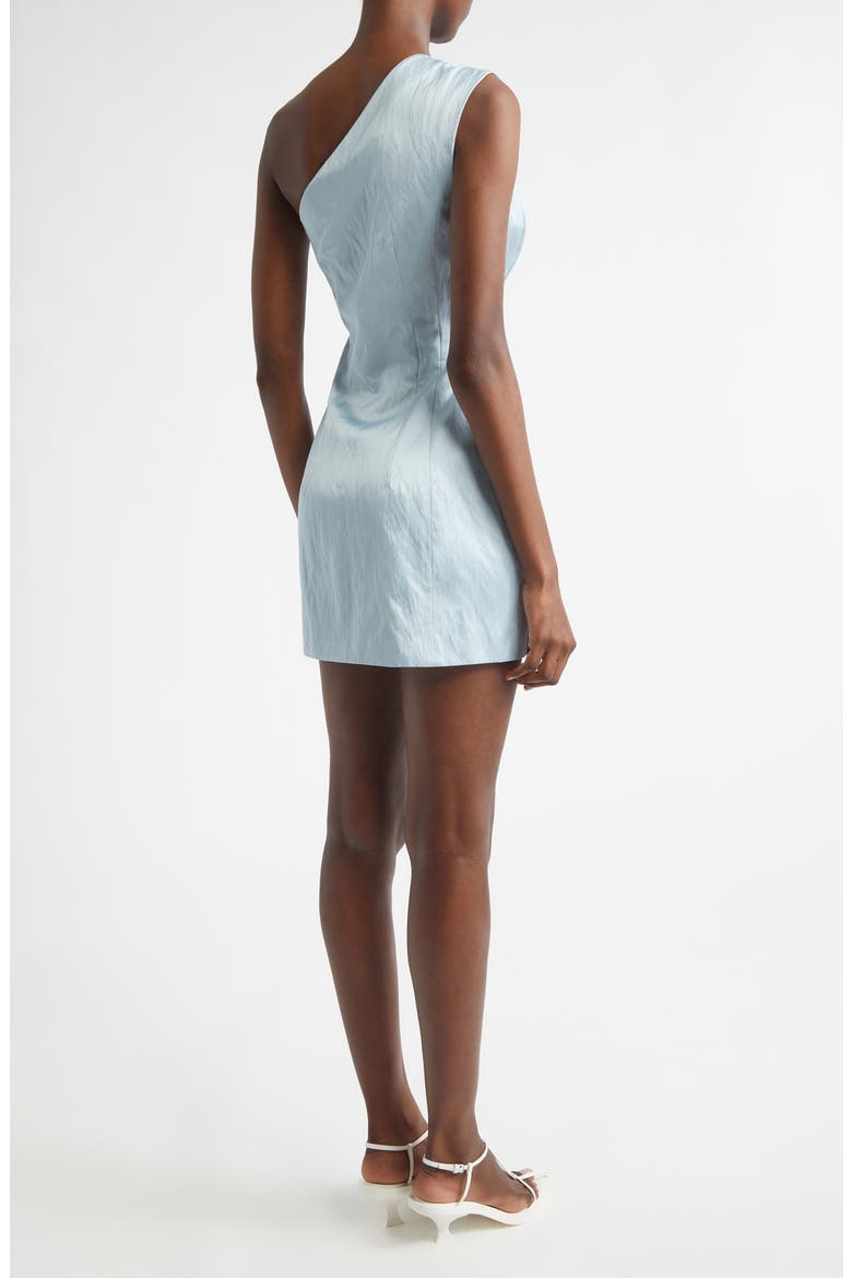 Naya Metallic One-Shoulder Minidress, Alternate, color, MARINE LAYER