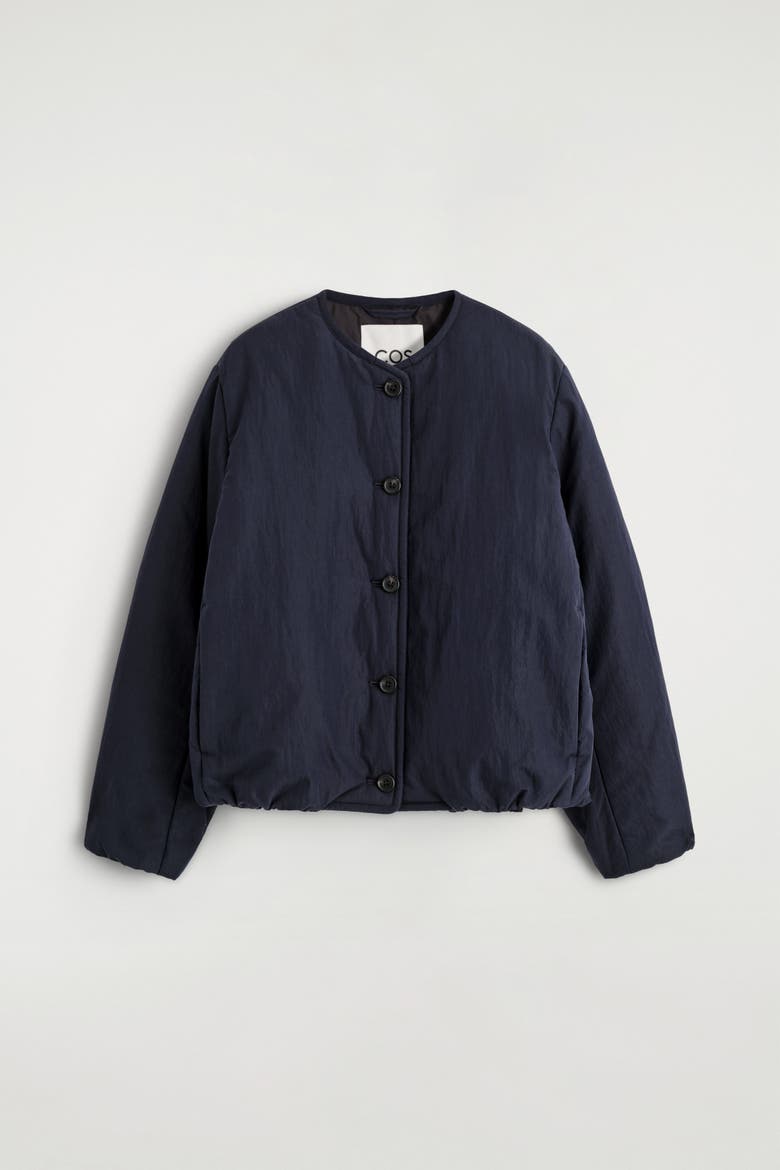 Padded Cotton Liner Jacket, Alternate, color, NAVY