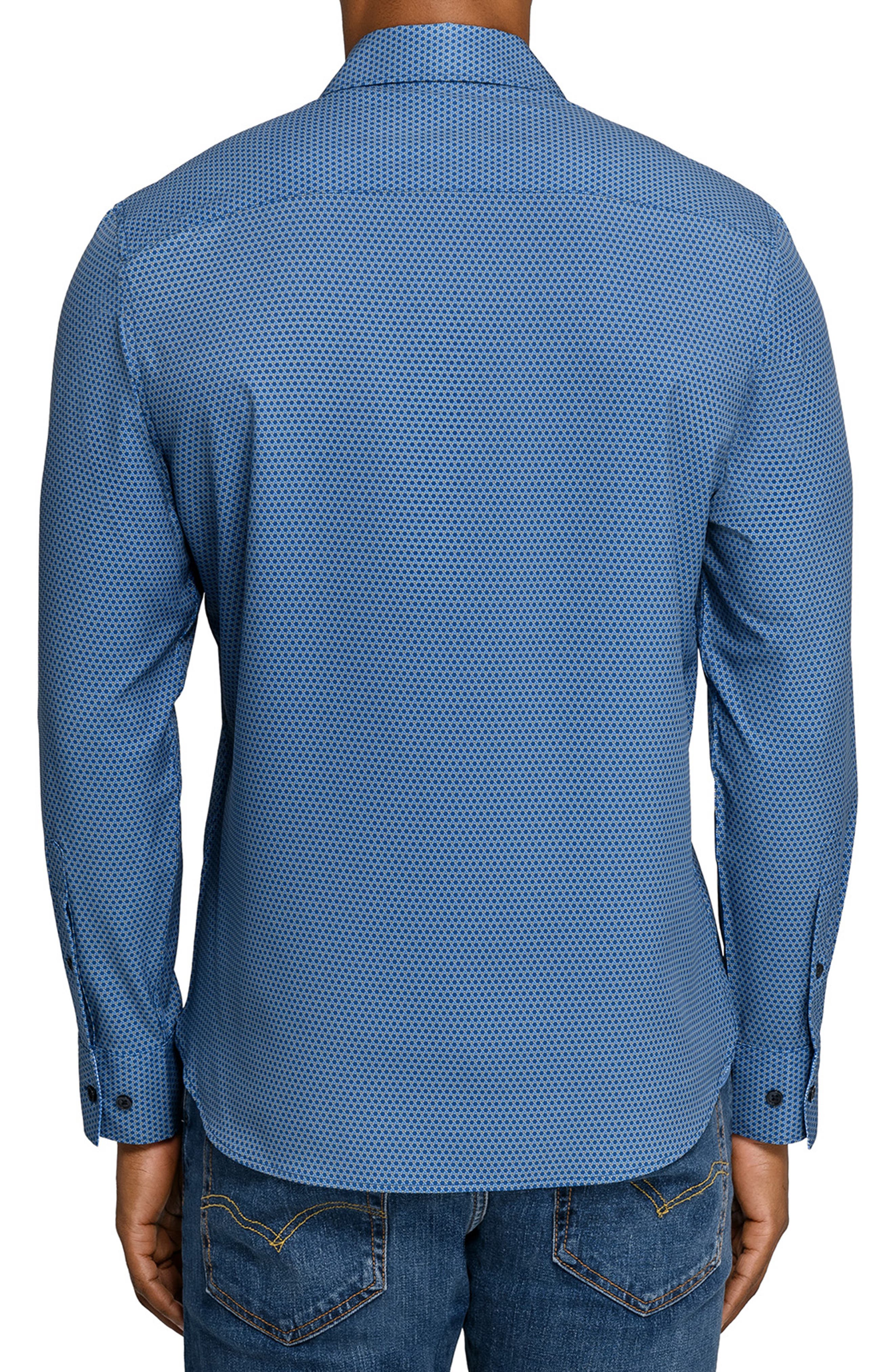 Hexagon Geo Woven Long Sleeve Basic - image 2