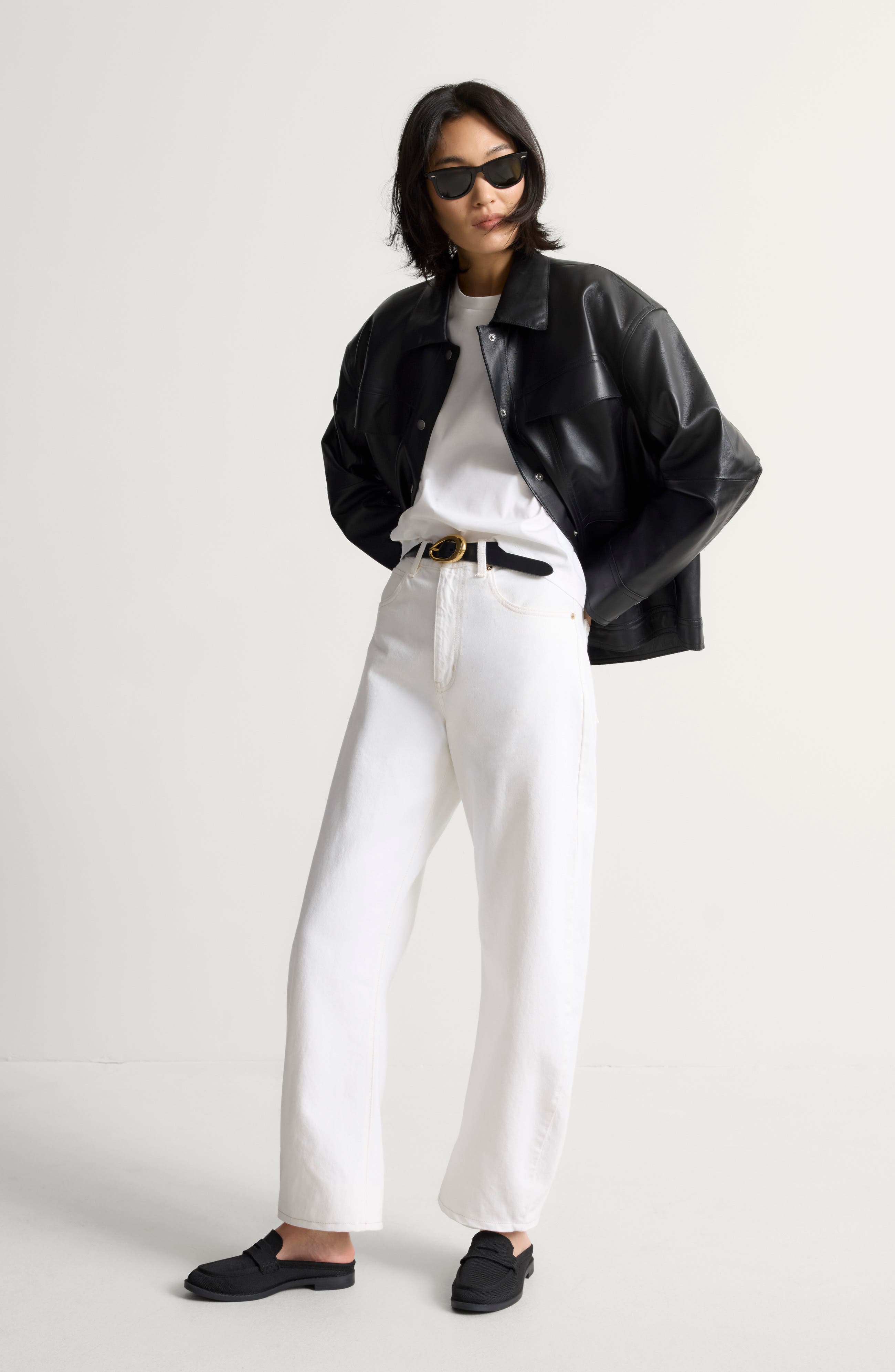 The Penny Loafer Mule, Alternate, color, BLACK