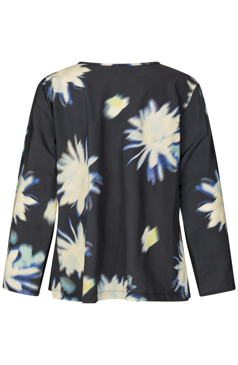 Masai Copenhagen Kala Long Sleeve V-Neck Blouse, Alternate, color, Muted Lime