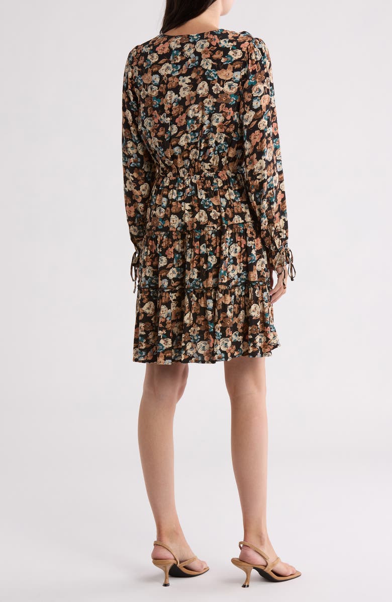 Lovestitch Floral Long Sleeve Dress, Alternate, color, 