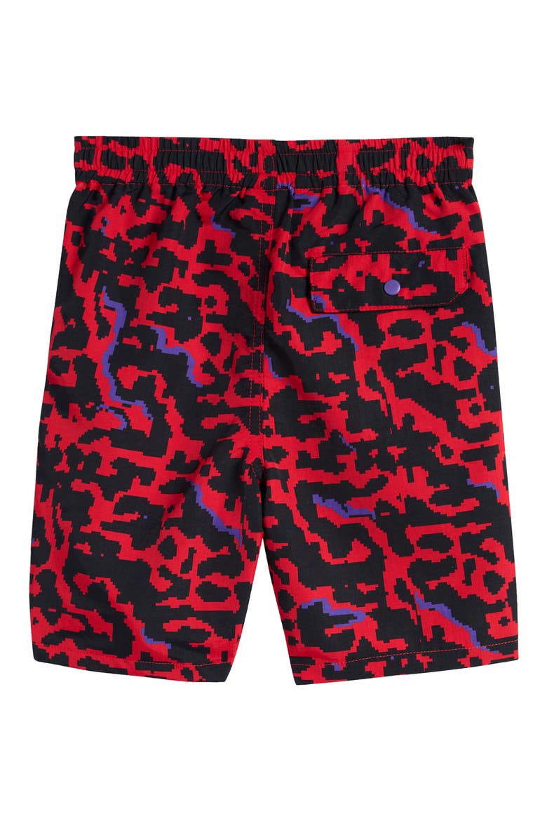 Kids' Lava Pull-On Shorts, Alternate, color, RACING RED