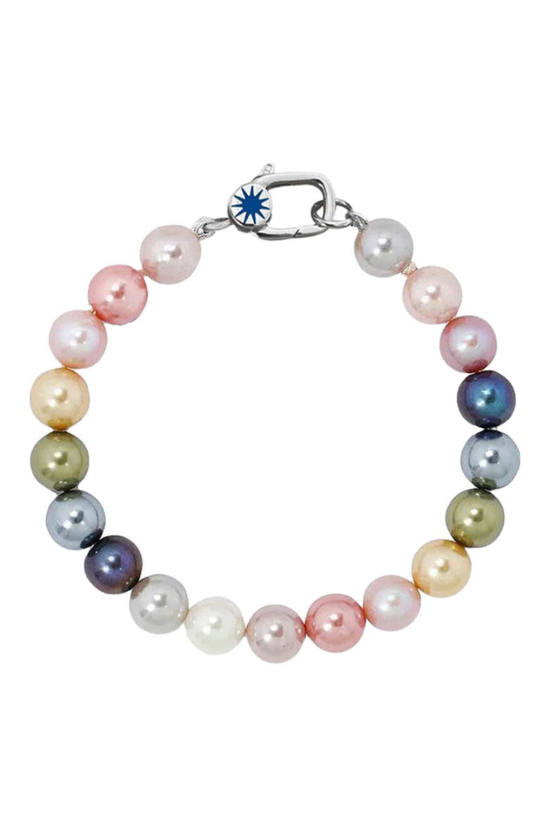 Multicolor Freshwater Pearl Bracelet, Main, color, SILVER
