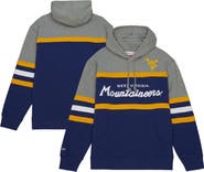 Mitchell & Ness Men's Mitchell & Ness Navy West Virginia Mountaineers Head Coach Pullover Hoodie