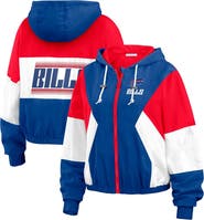 WEAR by Erin Andrews Women's WEAR by Erin Andrews  Royal Buffalo Bills Color Block Full-Zip Windbreaker Jacket