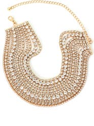 Adornia Crystal Layered Choker Necklace