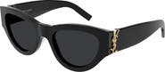 Saint Laurent 53mm Rectangular Sunglasses