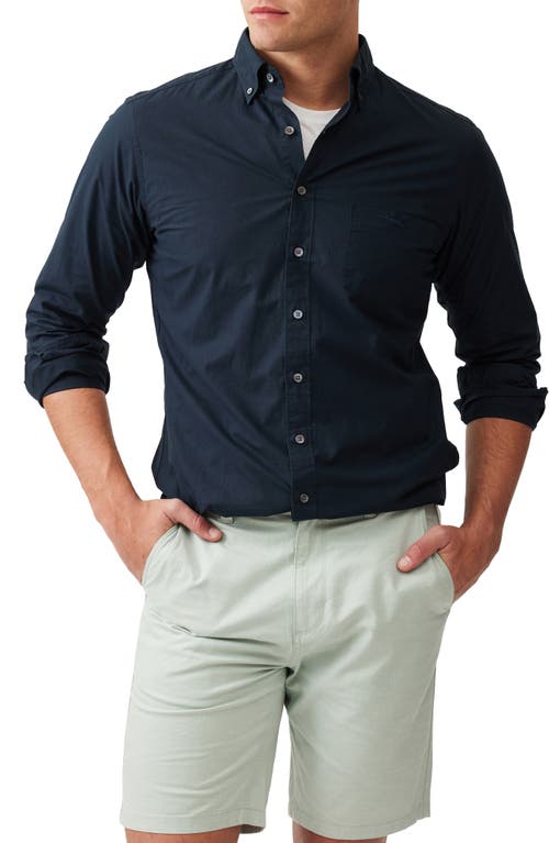 Rodd & Gunn Hendrick Cotton Button-down Shirt In Eclipse