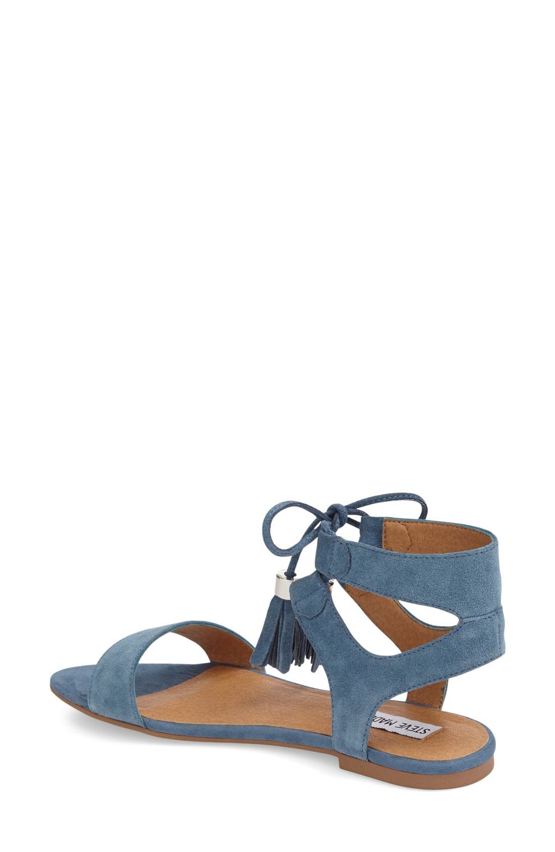 'Elivait' Sandal, Alternate, color, BLUE SUEDE