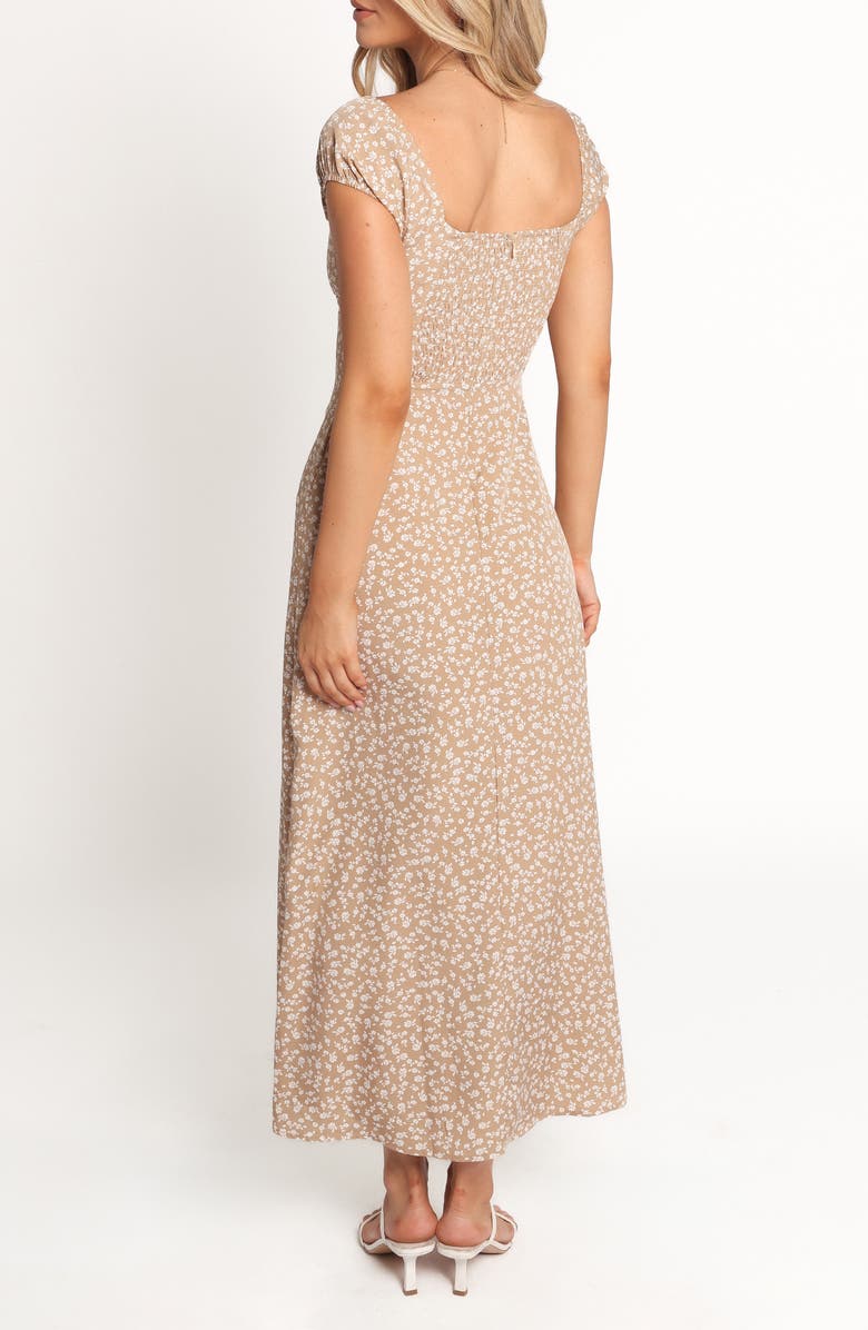 Petal & Pup Leire Floral Maxi Dress, Alternate, color, Beige