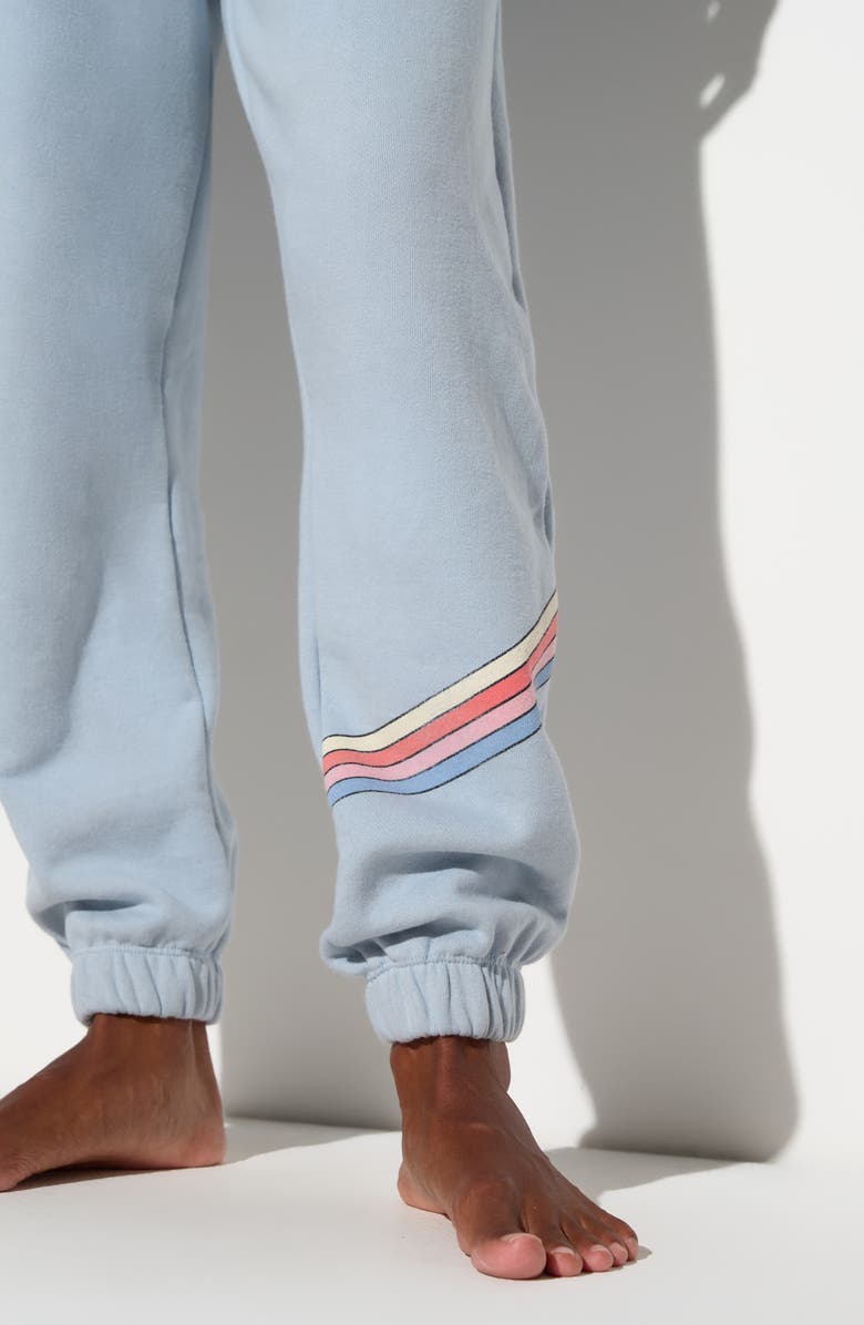 Spiritual Gangster Grateful Portia Cotton Sweatpants, Alternate, color, Ice Blue