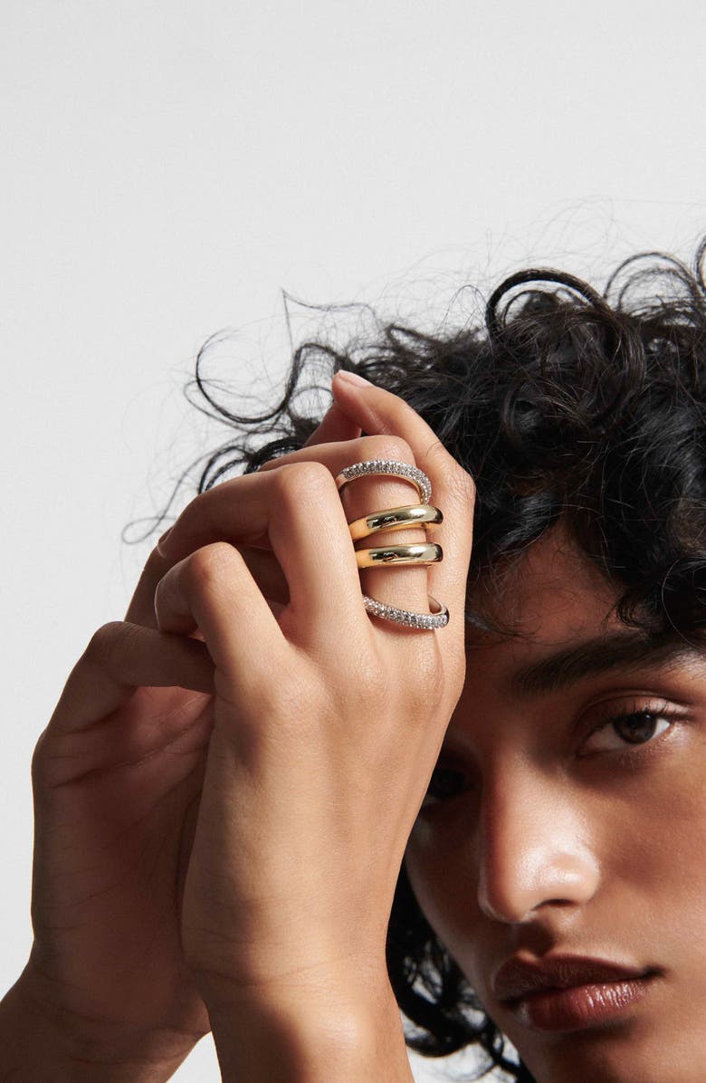 DEMARSON Vida Crystal Pavé Ring, Alternate, color, 