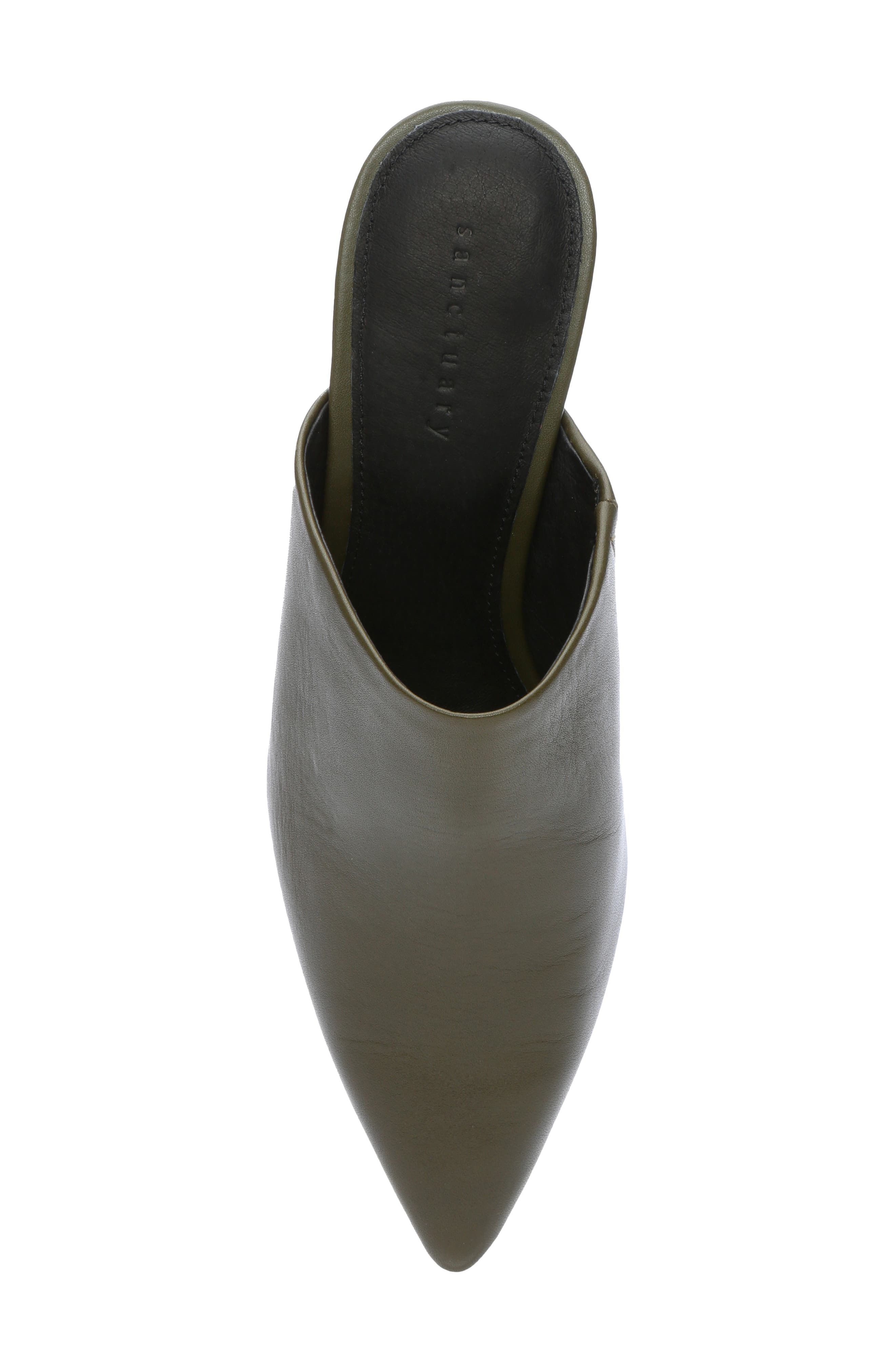 Swag Pointed Toe Mule, Alternate, color, OLIVE OIL