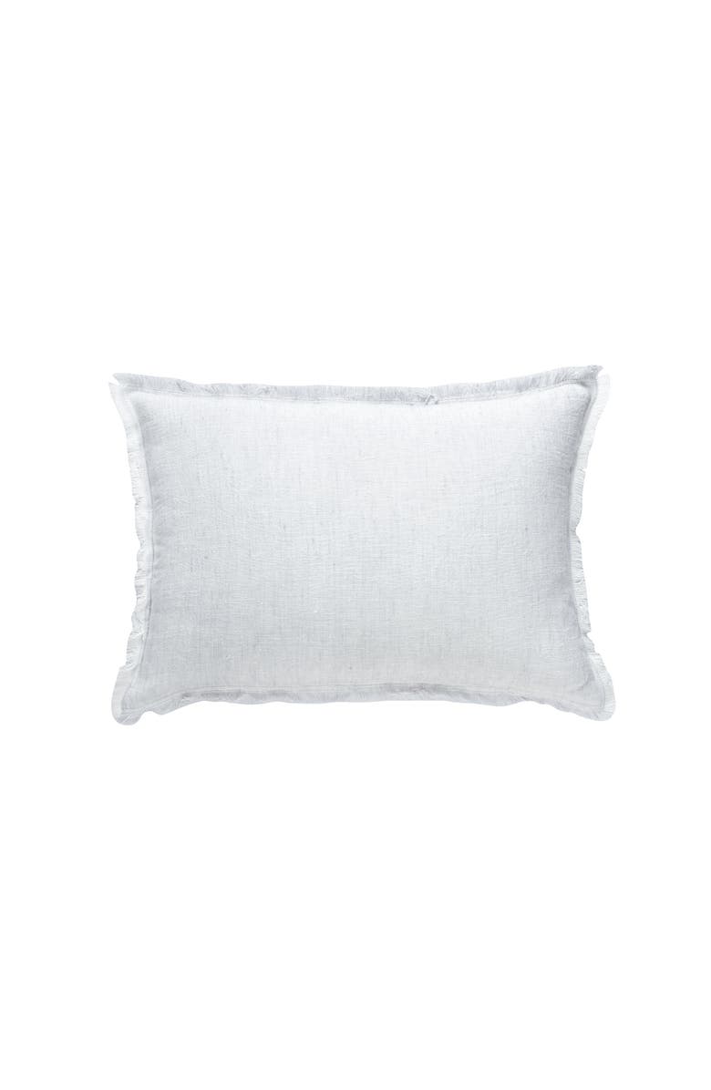 Anaya Fringe Soft Linen Pillow Cover Only, Main, color, Light Grey