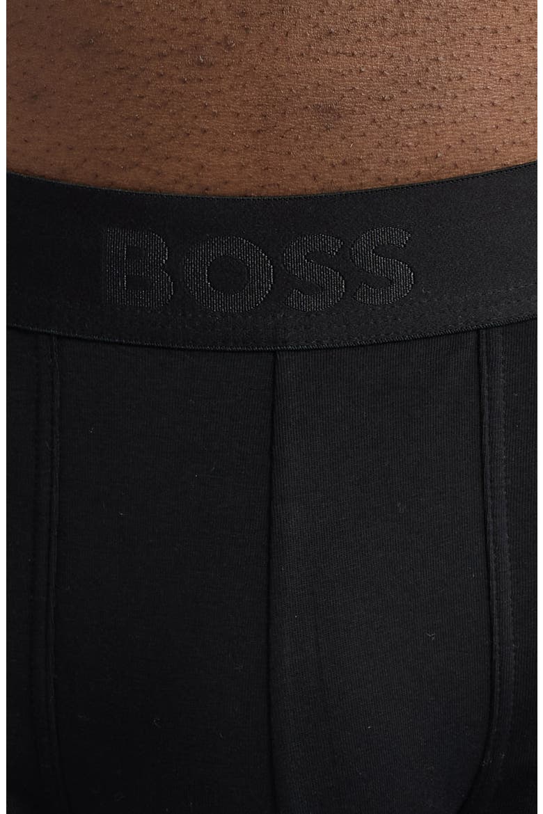 3-Pack Cotton Microfiber Trunks, Alternate, color, BLACK
