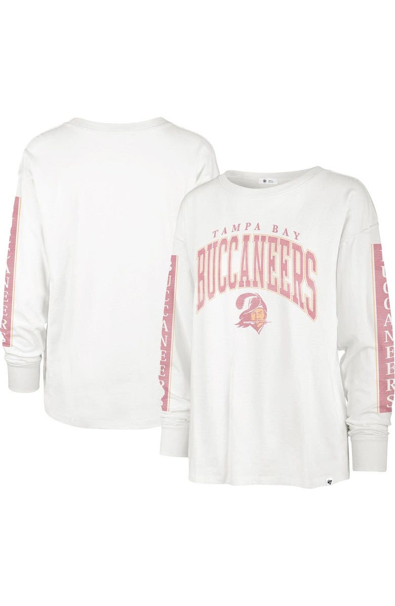 '47 Women's '47 White Tampa Bay Buccaneers Statement Long Sleeve T-Shirt, Main, color, 