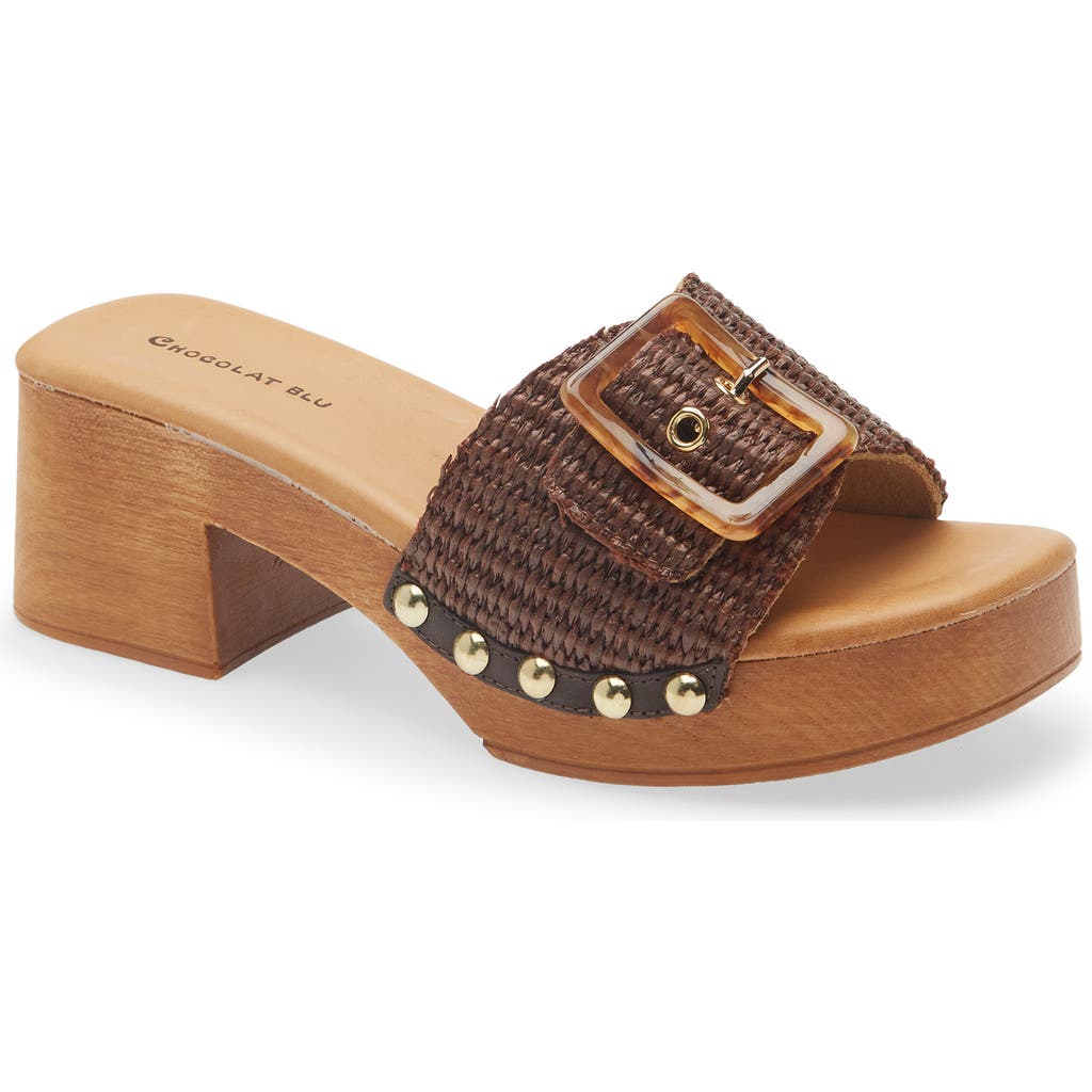 Chocolat Blu Lari Platform Sandal In Brown