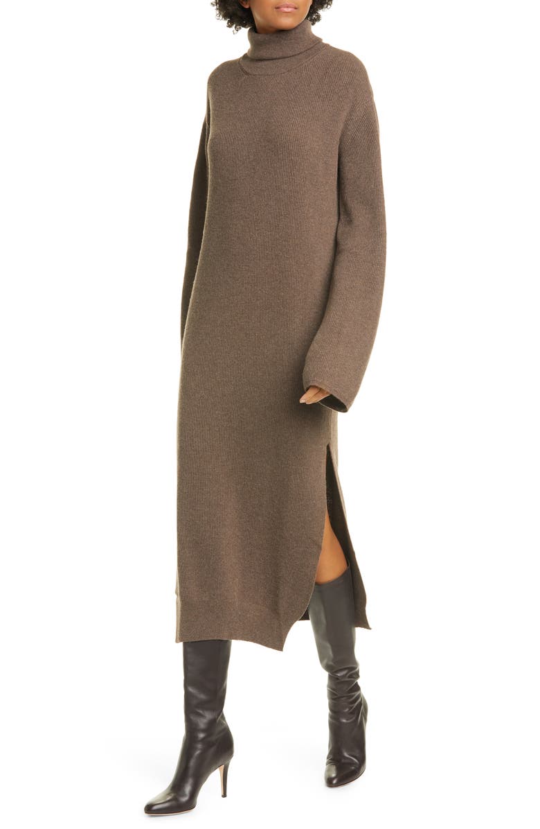 Nanushka Canaan Rib Long Sleeve Sweater Dress, Main, color, 