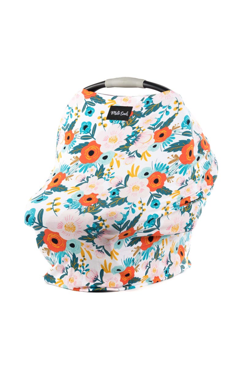 Milk Snob Original 5-in-1 Nursing and Car Seat Cover, Main, color, Magnolia