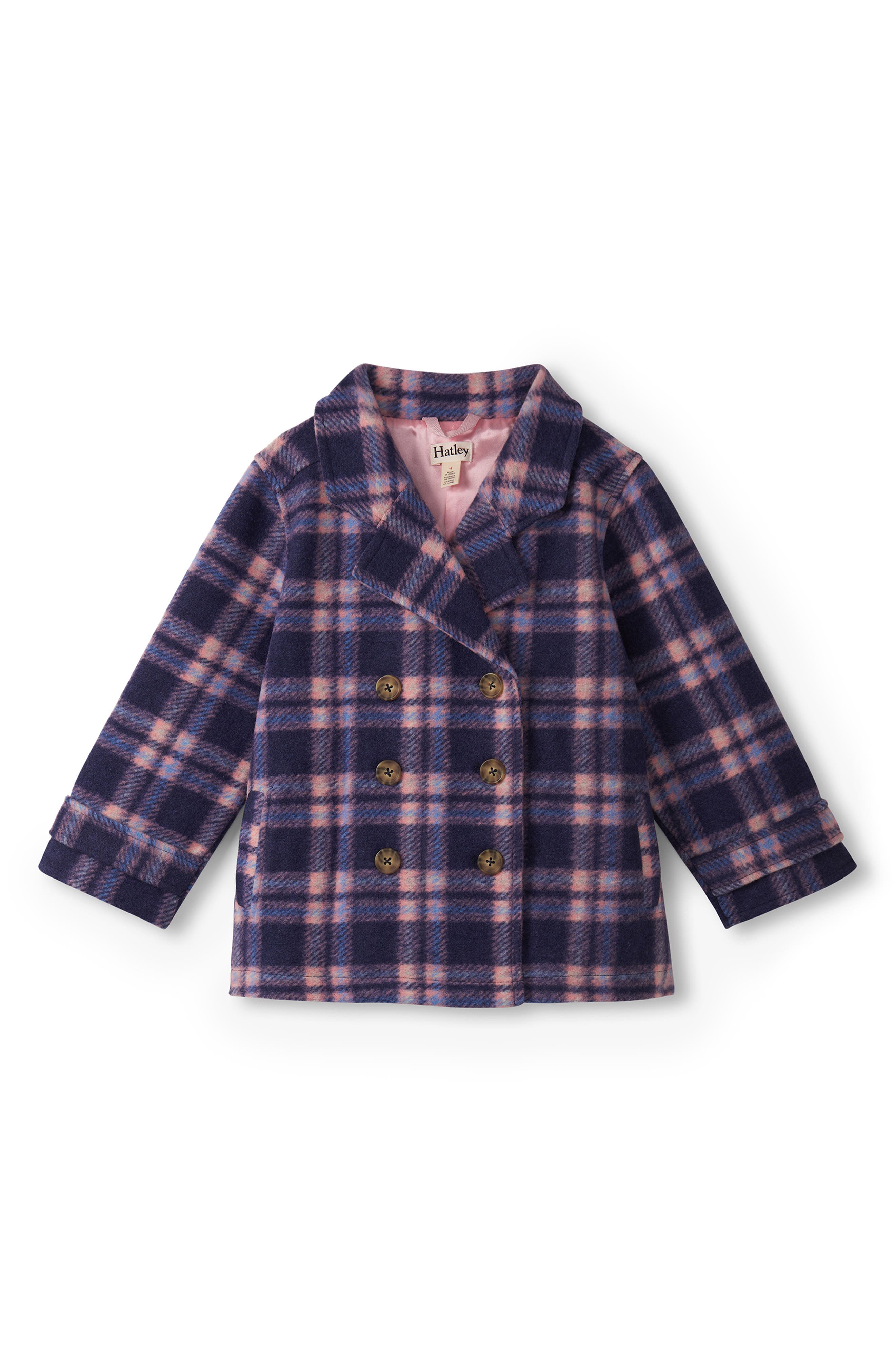 Hatley Kids' Plaid Peacoat