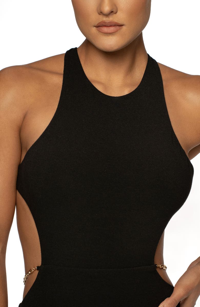 JLUXLABEL Empress Open Back Body-Con Midi Dress, Alternate, color,