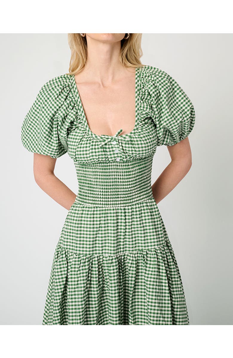 WeWoreWhat Smocked Waist Midi Dress, Alternate, color, 