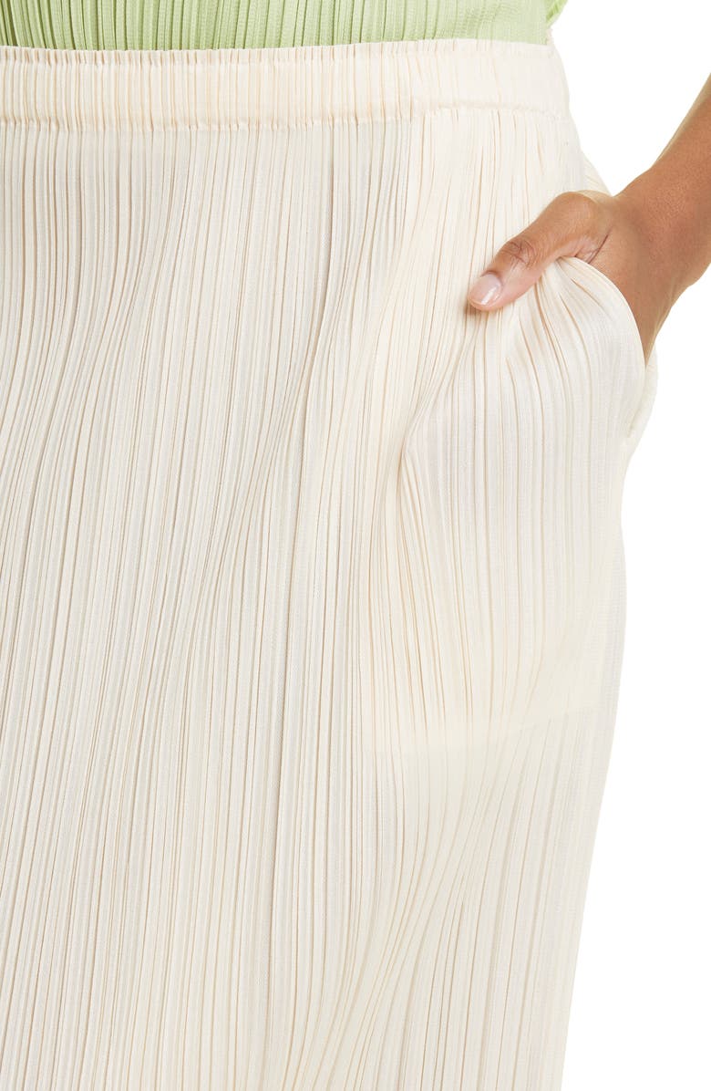 Pleats Please Issey Miyake New Colorful Basics 3 Pleated Midi Skirt, Alternate, color,