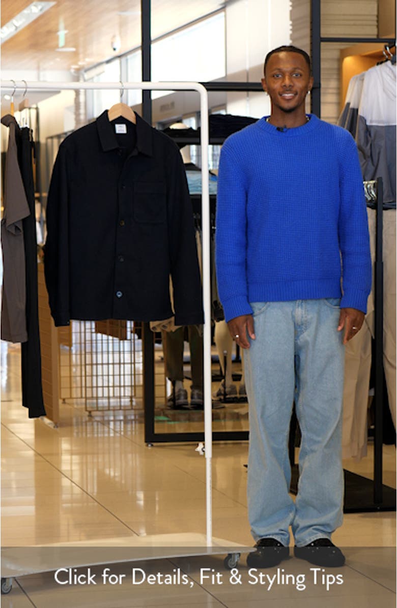 Regular Fit Fleece Overshirt, sales video thumbnail