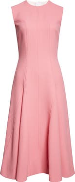 Emilia Wickstead Benicia Wool Crepe Midi Dress