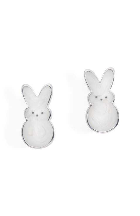 Peeps® Pearlized Bunny Stud Earrings