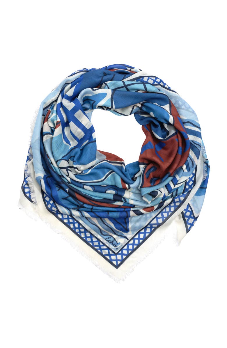 Echo Cubists Square, Alternate, color, Ultramarine