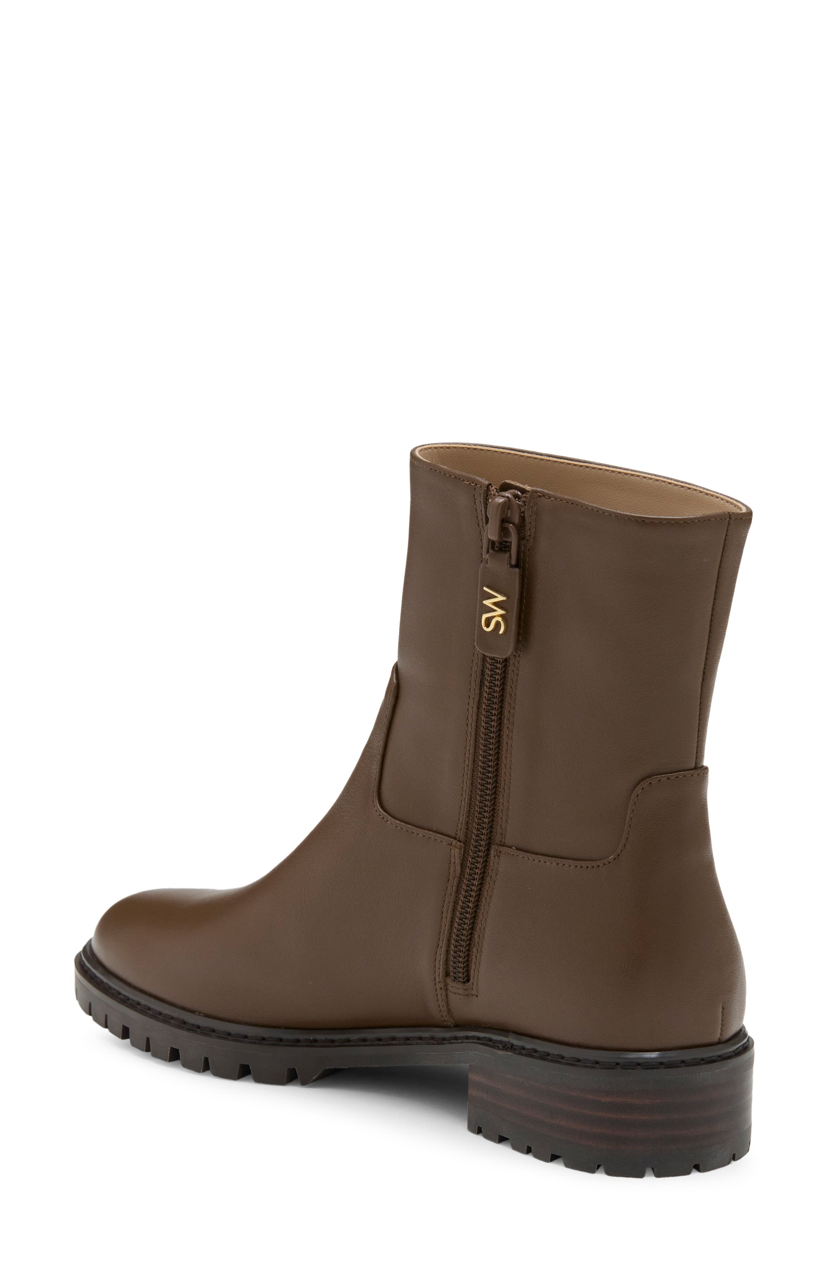 Stuart Weitzman City Zip Leather Bootie (Women) | Nordstromrack