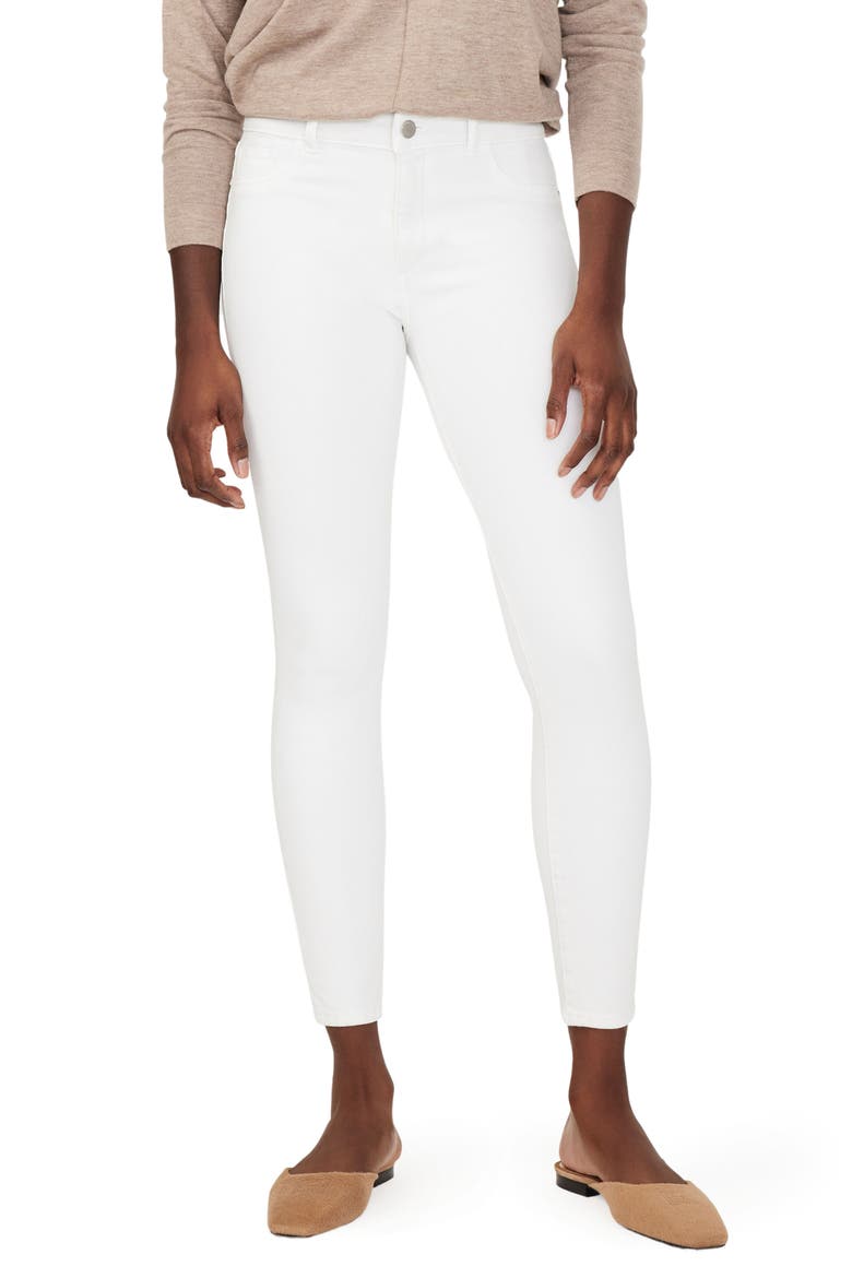 Florence Instasculpt Ankle Skinny Jeans, Main, color, MILK