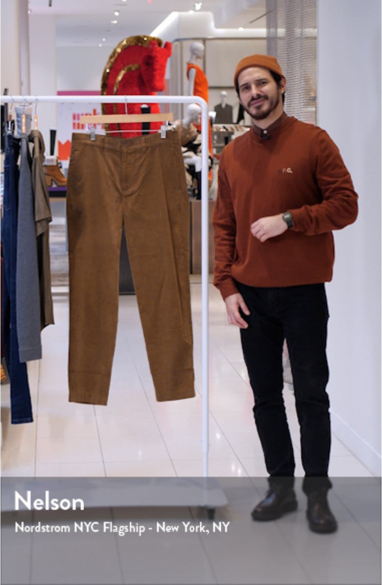 Slim Fit Corduroy Trousers, sales video thumbnail