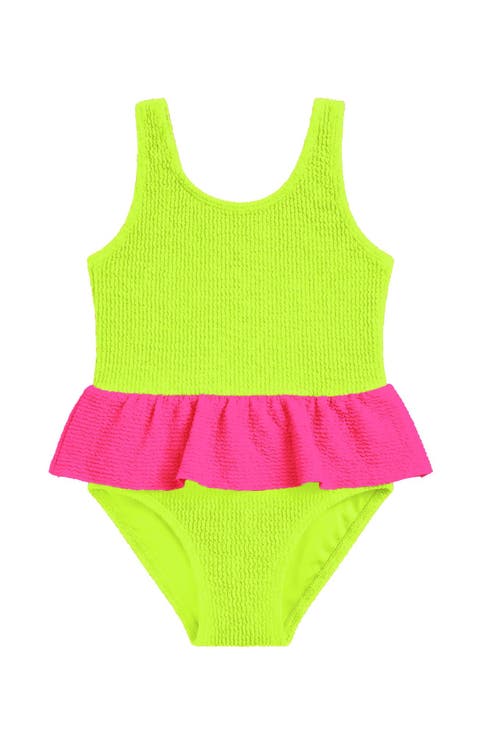 Toddler Crinkle Peplum One Piece