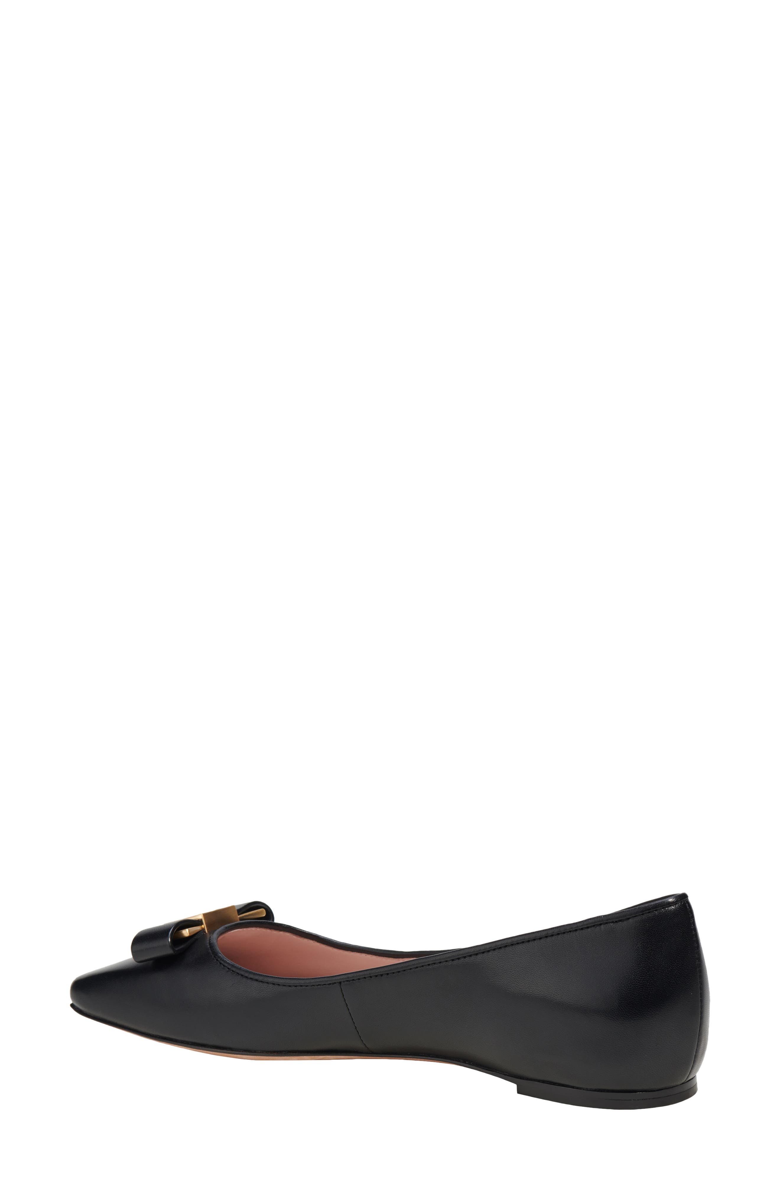 Kate Spade New York bowdie ballet flat, Alternate, color, Black