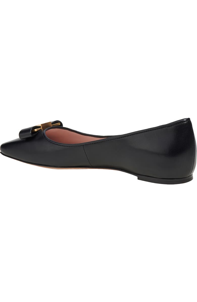 Kate Spade New York bowdie ballet flat, Alternate, color, Black