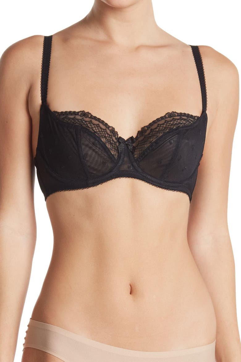Panache 'Marcie' Balconette Bra, Main, color, BLACK