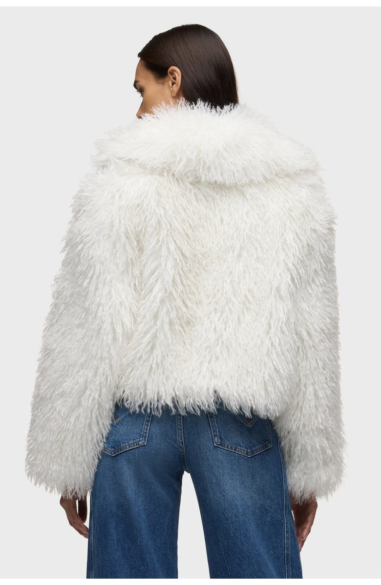 Hudson Jeans Mongauxlian Cropped Coat, Alternate, color, Natural