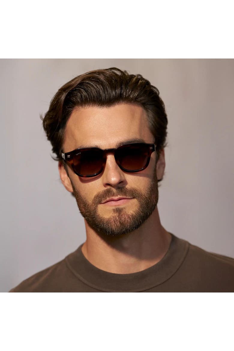 Nelson - 48mm Classic Square Polarized Sunglasses, Alternate, color, Havana Tortoise