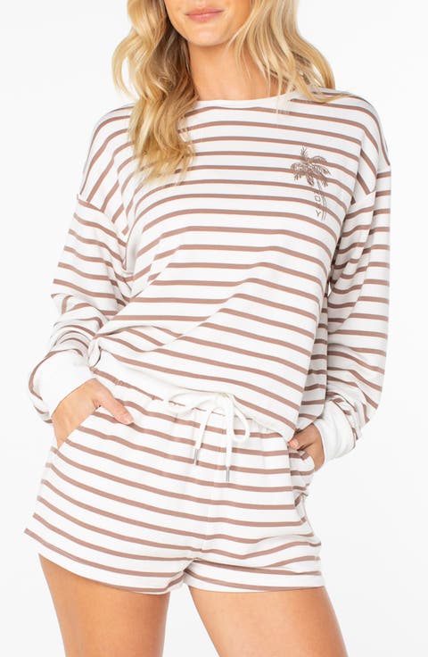 Surfing By Moonlight Stripe Sweatshirt