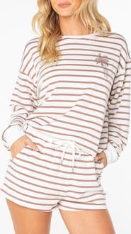 Roxy Surfing By Moonlight Stripe Sweatshirt