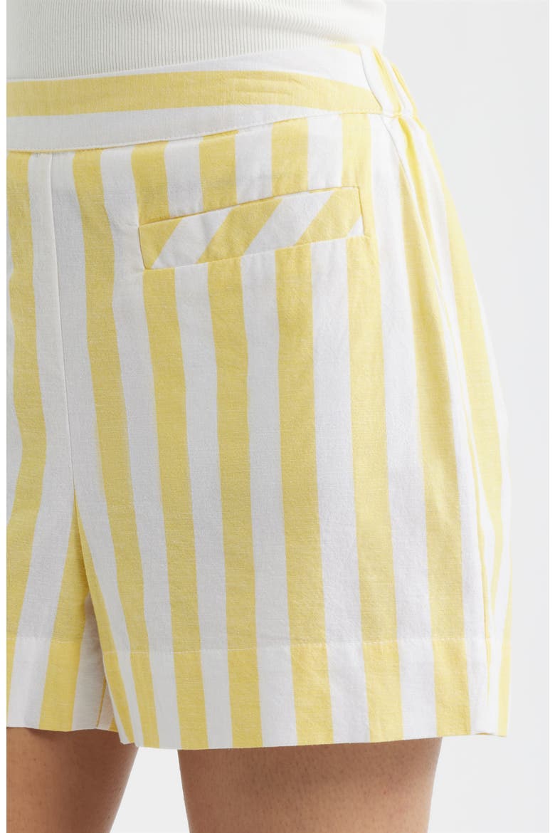 Stripe Welt Pocket Shorts, Alternate, color, YELLOW