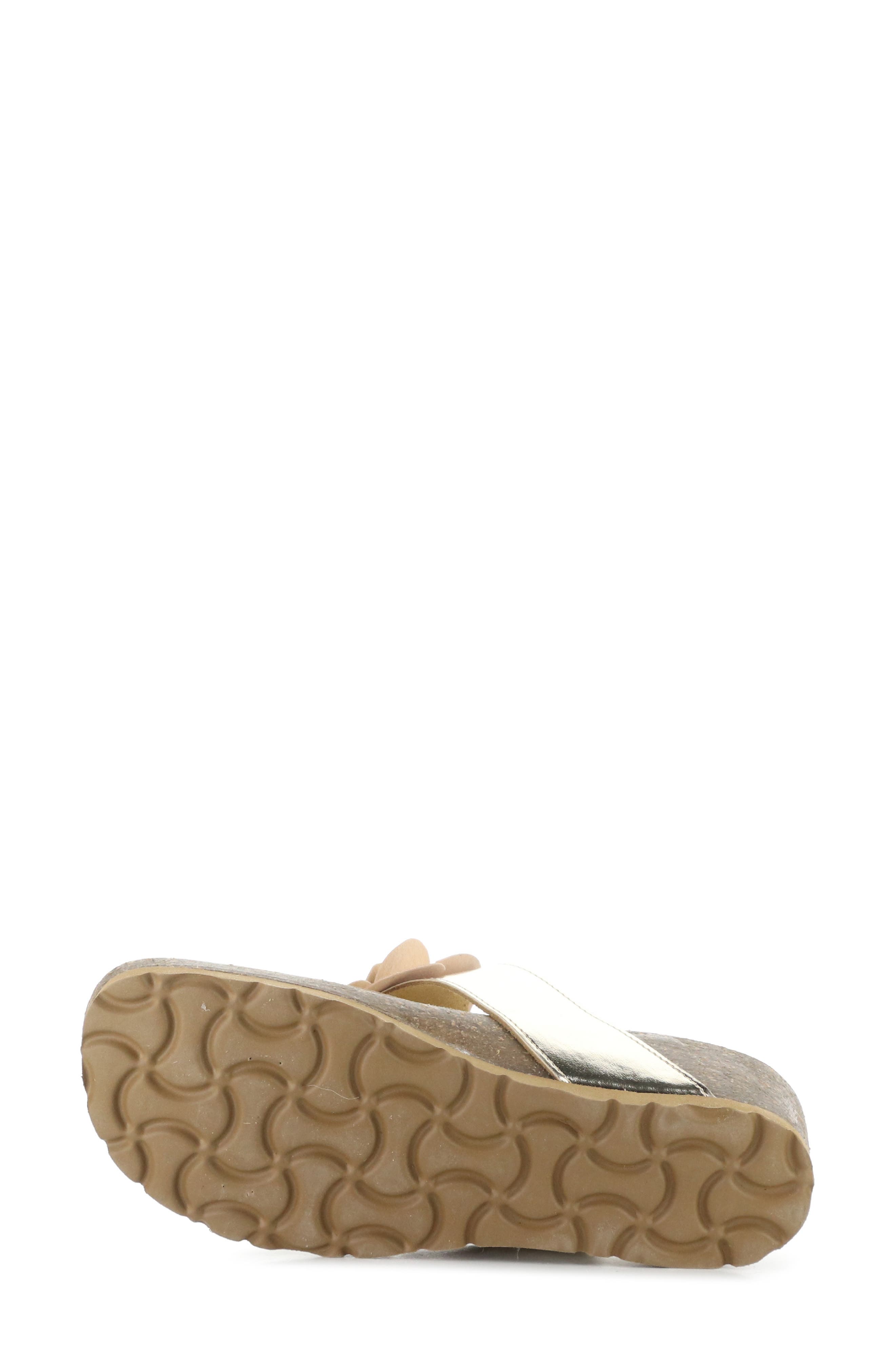 Laria Platform Wedge Flip Flop, Alternate, color, GOLD
