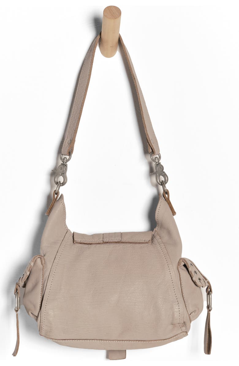 Free People We the Free Baby Leigh Leather Crossbody Bag, Alternate, color, Pearl