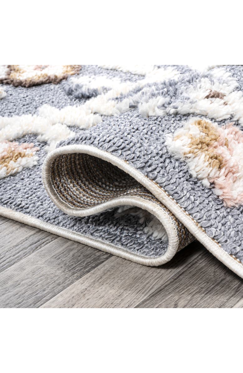 JONATHAN Y Aziza Persian Medallion High-Low Area Rug, Alternate, color, Multi