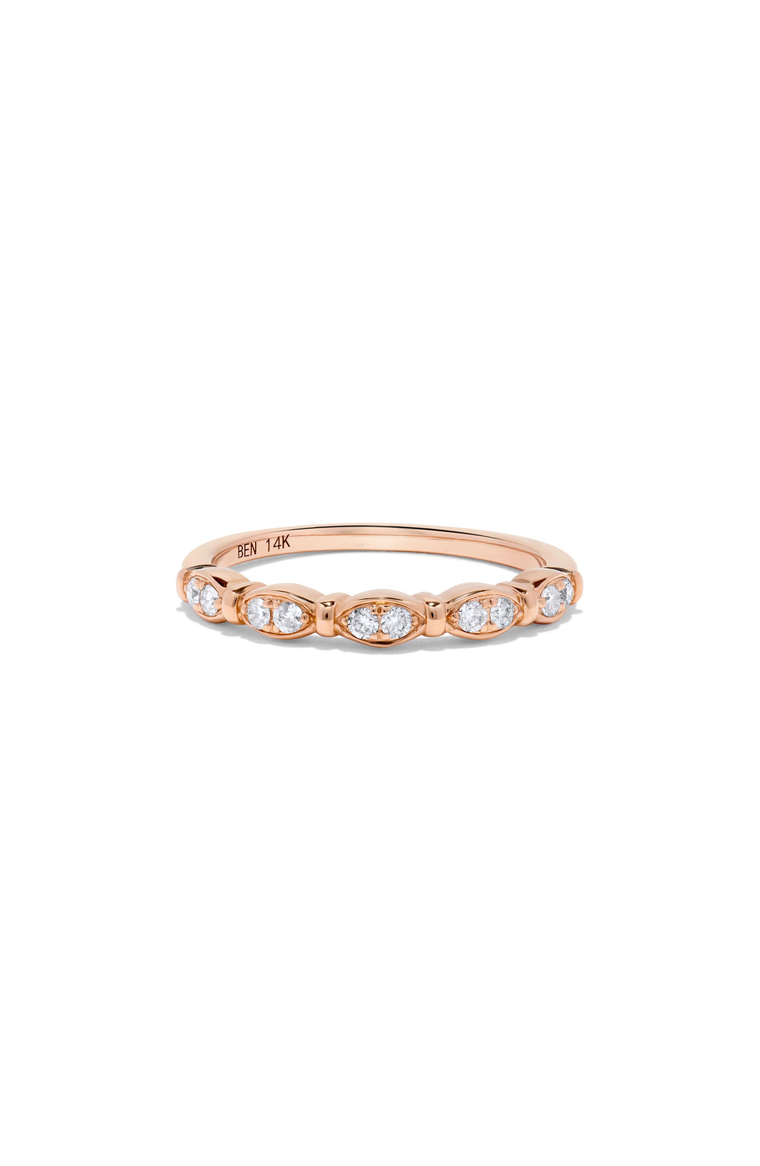 H.J. Namdar Diamond Oval Stacking Ring