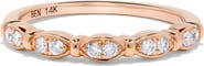 H.J. Namdar Diamond Oval Stacking Ring